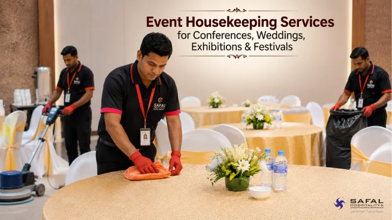 Event Housekeeping Services for Conferences, Weddings, Exhibitions & Festivals